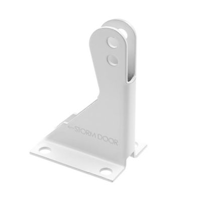Image showing  Storm and Screen Door Closer Heavy Duty Torsion Bar with Jamb Bracket Set, White, 1 pk.