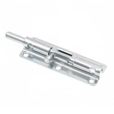 Image showing  Door and Gate, Heavy Duty Slide Barrel Bolt Latch 5 in. with Screws, Zinc Plated, Rust Resistant, Single Pack