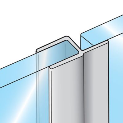 Image showing 5 th Prime-Line 1/4 in. Glass Shower Door Y Vertical Side Seal, 78 in., Fits Frameless Door, 1 pk.