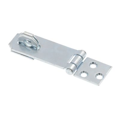Image showing  Door and Gate, Safety Hasp Hinge Latch with Fixed Staple 2-1/2 in. with Screws, Zinc Plated, Single Pack