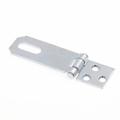 Image showing  Door and Gate, Safety Hasp Hinge Latch with Fixed Staple 2-1/2 in. with Screws, Zinc Plated, Single Pack
