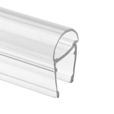 Image showing  3/8 in. Glass Shower Door Bulb Vertical Side Seal, Clear, 78 in., Fits Frameless Door, 1 pk.