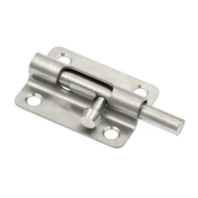 Image showing  Door and Gate, Slide Barrel Bolt Latch 3 in. with Screws, Stainless Steel, Single Pack
