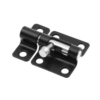 Prime-Line Door and Gate, Slide Barrel Bolt Latch 2 in. with Screws, Matte Black, Single Pack