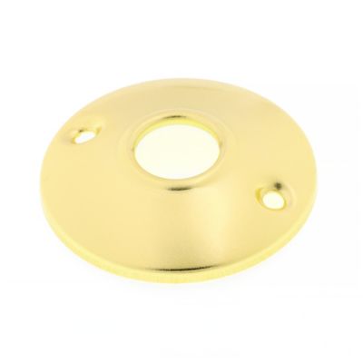 Image showing  Passage Door Latch Set, Glass Knob with Latch Bolt Brass Finish, Vintage, Single Pack
