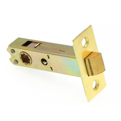 Image showing 5 th Prime-Line Passage Door Latch Set, Glass Knob with Latch Bolt Brass Finish, Vintage, Single Pack