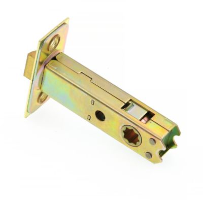 Image showing 6 th Prime-Line Passage Door Latch Set, Glass Knob with Latch Bolt Brass Finish, Vintage, Single Pack