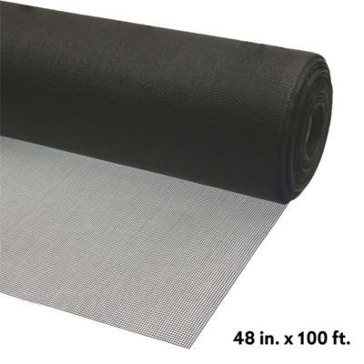 Image showing  Screen Mesh Roll for Window and Door Fiberglass Standard Duty 48 in. x 100 ft., Charcoal, 1 Roll