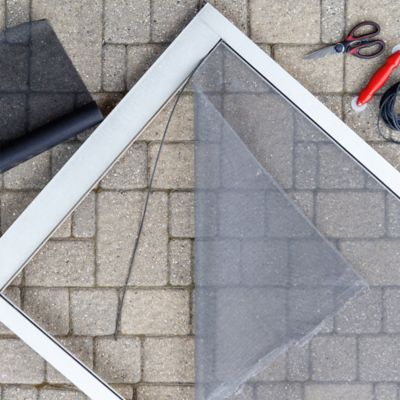 Image showing  Screen Mesh Roll for Window and Door Fiberglass Standard Duty 48 x 84 in., Charcoal, 1 Roll