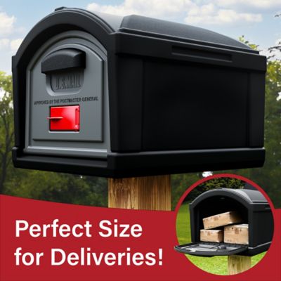 Image showing  T4 Extra Large Capacity Mailbox Top, Black