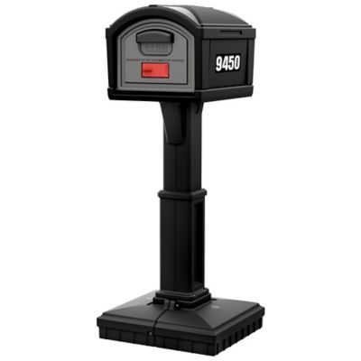 Simplay3 Extra Large T4 XL Dig Free Classic Mailbox, Black