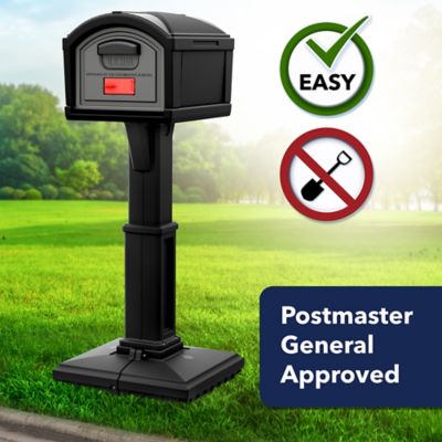 Image showing  Extra Large T4 XL Dig Free Classic Mailbox, Black