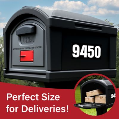 Image showing  Extra Large T4 XL Dig Free Classic Mailbox, Black