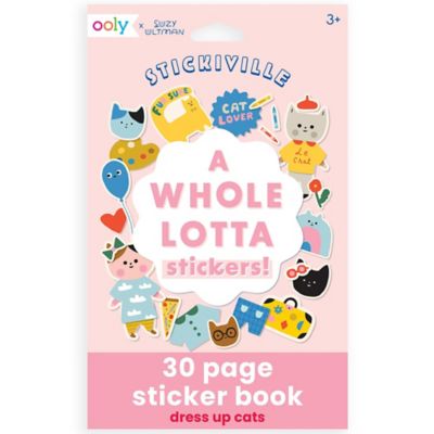 OOLY Stickiville A Whole Lotta Stickers, Dress Up Cats