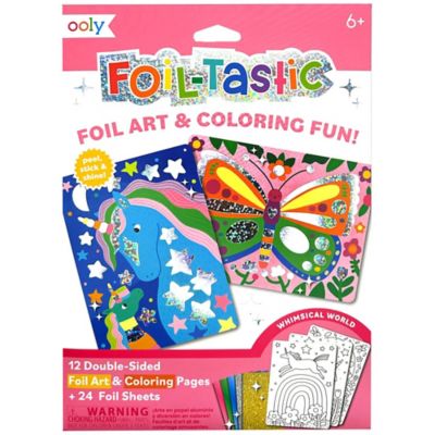 OOLY Foil Tastic Foil Art and Coloring, Whimsical World