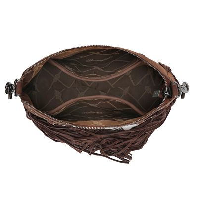 Image showing 1 th Wrangler Fringe Buckle Hobo Bag/Crossbody