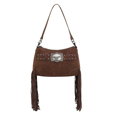 Image showing 2 th Wrangler Fringe Buckle Hobo Bag/Crossbody