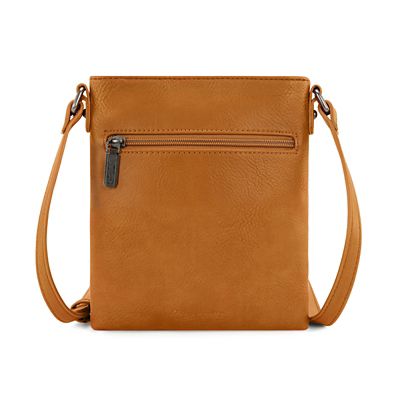 Image showing  Leather Fringe Jean Denim Pocket Crossbody