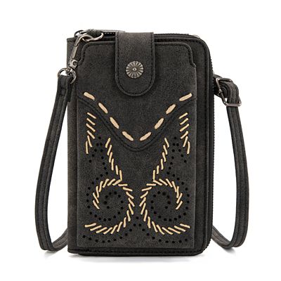 Wrangler Western Stitch RFID Phone Crossbody Wallet