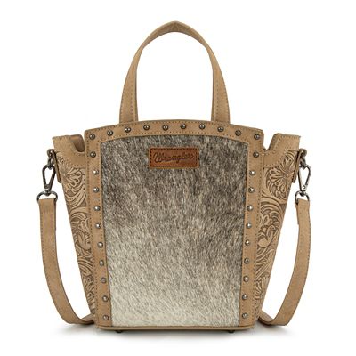 Wrangler Genuine Hair-On Cowhide Tote