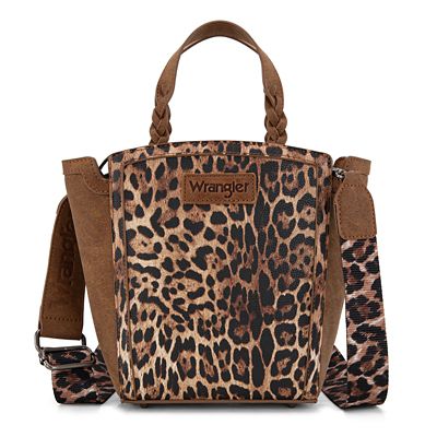 Wrangler Leopard Print Tote/Crossbody
