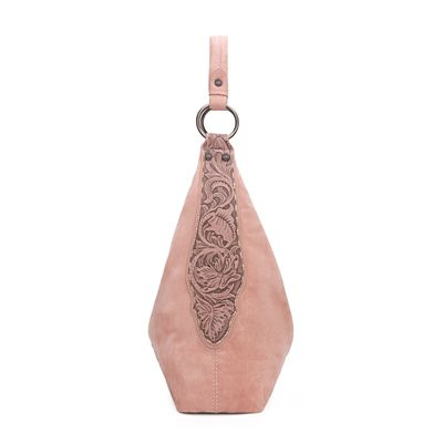 Image showing  Floral Tooled Hobo Bag with Pouch