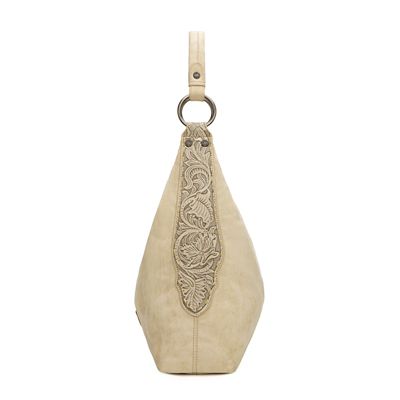 Image showing  Floral Tooled Hobo Bag with Pouch