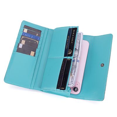 Image showing  Western Floral Tooled Tri-fold RFID Wallet/Wristlet