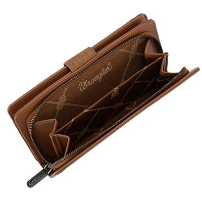 Image showing  Western Floral Tooled RFID Wallet
