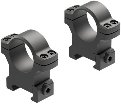 Leupold BackCountry Cross-Slot Rings, 1 in. Tube, High, Picatinny/Weaver, Matte Black, Aluminum