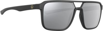 Leupold Adult Bridger Polycarbonate Performance Eyewear, Shadow Gray Flash/Matte Black