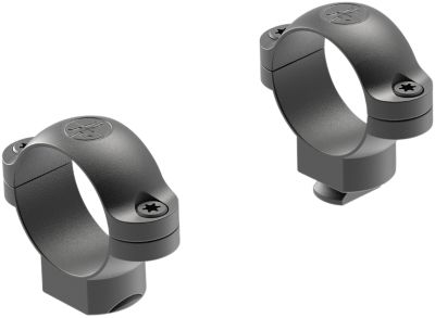 Leupold Standard Rings, 1 in. Tube, Medium, Leupold Base, Matte Black, Steel