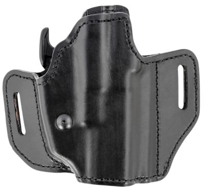 Bianchi Allusion Assent Pro-Fit OWB Holster for Glock 19/Ruger Security-9/FN FNS, Right Hand, Black, Leather, Size 13B