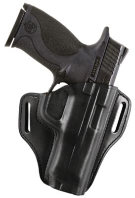 Bianchi 57 Remedy OWB Holster for S&W M&P Shield, Right Hand, Black, Leather, Size 15