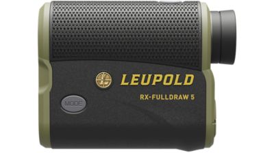 Leupold RX FullDraw 5 Rangefinder, 1,200 yd. Range, 6x 22mm, Red OLED Display, Flightpath Technology, Black/Green