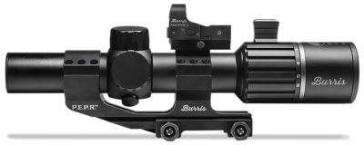 Burris 1-6x 24mm RT-6 Tactical Scope Kit, 30mm Tube, Illuminated Ballistic 5X Reticle, Includes FastFire 3 & P.E.R.P. Mount