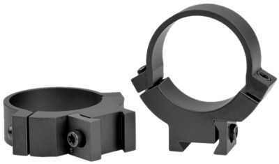 Warne Rimfire 70/30 Horizontal Split Rings, 30mm Tube, Medium, 3/8 in./11mm Dovetail, Black, Steel