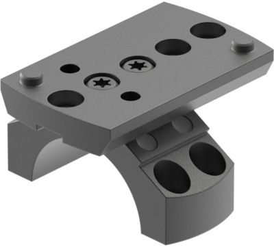 Leupold DeltaPoint Pro Ring Mount, 1 in. Tube, Picatinny/Weaver, Matte Black, Aluminum