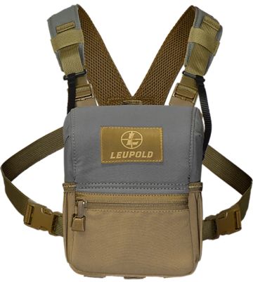 Leupold Enclosed Binocular Harness, Magnetic, Tan/Gray
