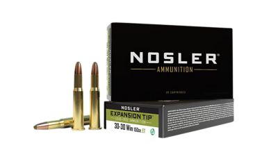 Nosler Expansion-Tip .30-30 Win 150-Grain E-Tip Lead-Free Rifle Ammunition, 20 Rounds