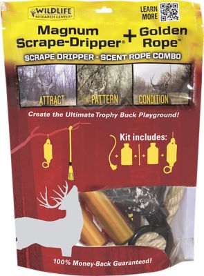 Wildlife Research Center Magnum Scrape-Dripper and Golden Rope Deer Attractant Combo Kit