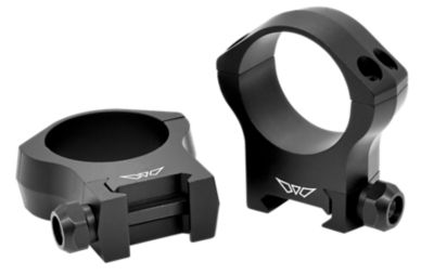 Warne Mountain Tech Scope Rings, 34mm Tube, High, 0 MOA, Picatinny/Weaver, Matte Black, Aluminum