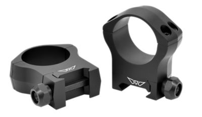 Warne Mountain Tech Scope Rings, 30mm Tube, High, 0 MOA, Picatinny/Weaver, Matte Black, Aluminum