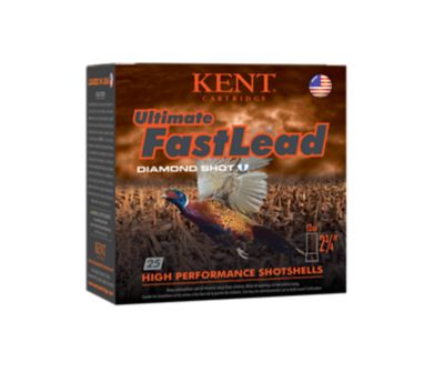Kent Cartridge 12-Gauge Ultimate Fast Lead 4-Shot Shotgun Shells, 2.75 in., 1-1/4 oz., 25 Rounds