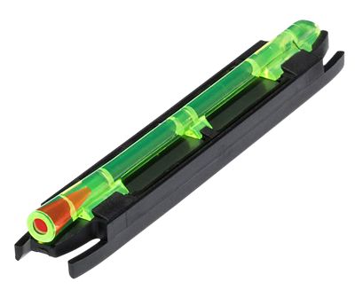 HiViz M-Series Magnetic Front Sight for Shotguns, Black, Green with Red Center Fiber Optic