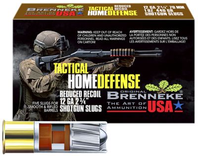Brenneke 12-Gauge THD Home Defense Shotgun Slugs, 2.75 in., 1 oz., 5 Rounds