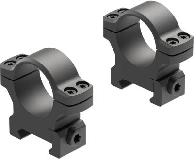 Leupold BackCountry Cross-Slot Rings, 1 in. Tube, Medium, Picatinny/Weaver, Matte Black, Aluminum