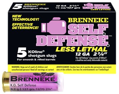 Brenneke 12-Gauge Self Defense Sabot Shotgun Slugs, 2.75 in., 1/3 oz., 5 Rounds