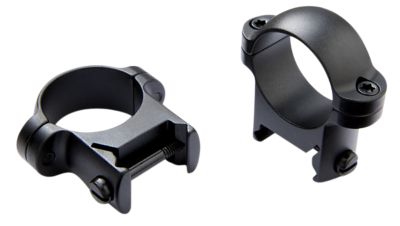 Burris Zee Rings, 1 in. Tube, Medium, Weaver, Black Gloss, Steel