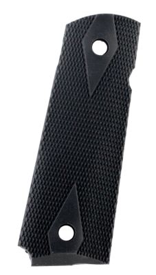 Pearce Grip Side Panel Grips for 1911 Government, Double Diamond Checkering, Black, Rubber